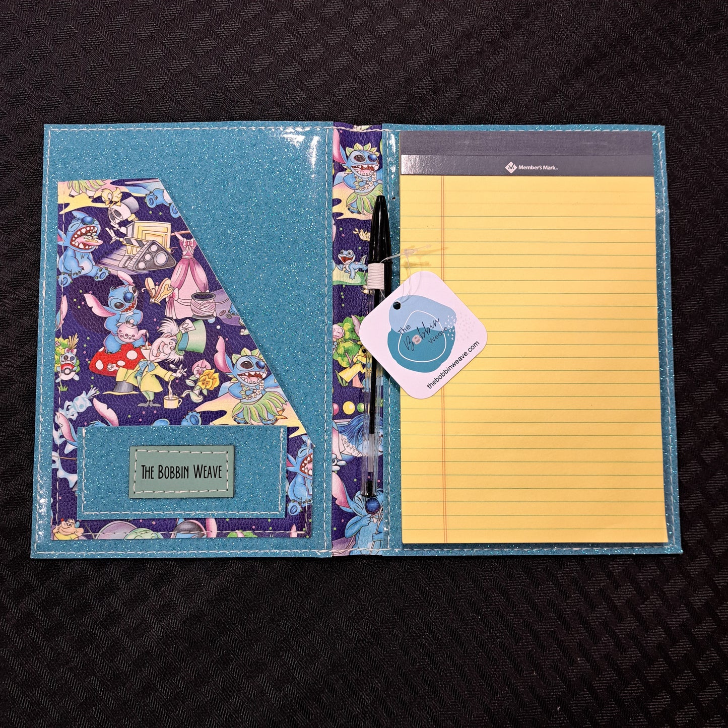 Blue Alien Notepad Cover