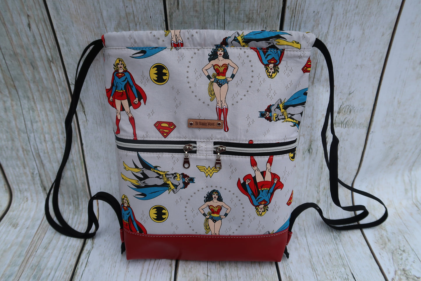 Super Heros Drawstring Backpack