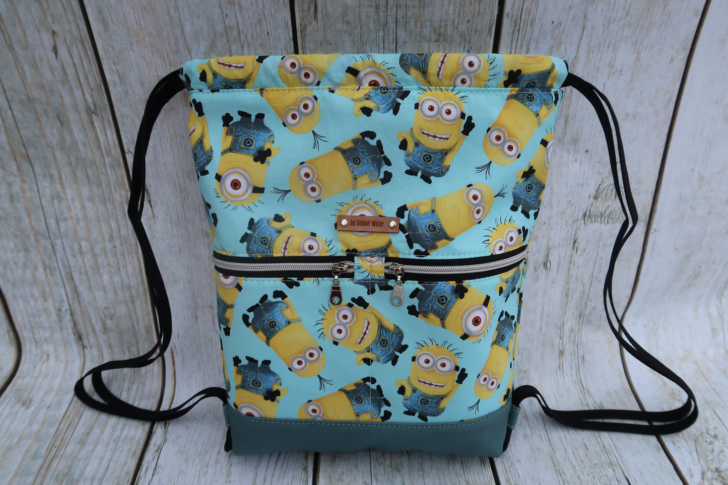 Yellow Helpers Drawstring Backpack