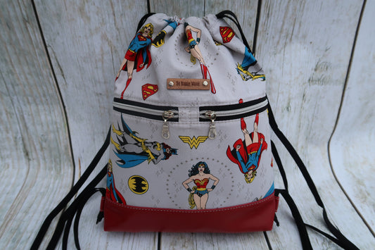 Super Heros Drawstring Backpack